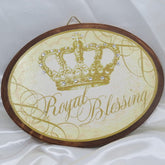 Dalmazio Design Keepsake Wooden Plaque - Royal Blessing 7x9"
